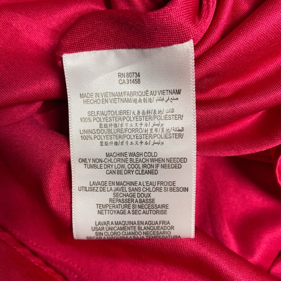 BCBGeneration Pink Silky Ruffle 1 Shoulder Dress - Picture 7 of 8